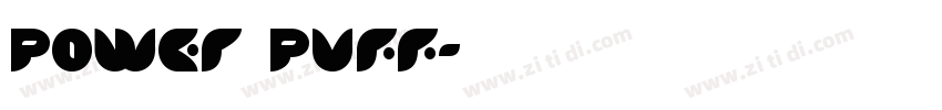 power puff字体转换